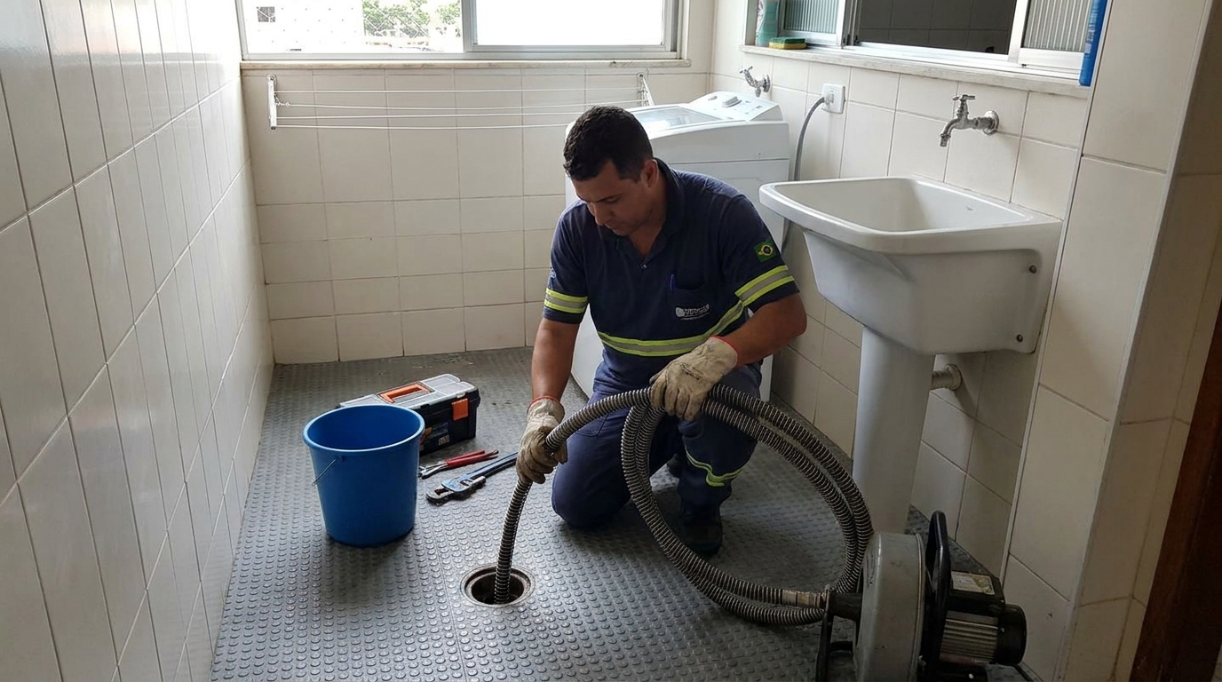 Desobstrução na Cozinha na Santa Inês, Belo Horizonte‑MG